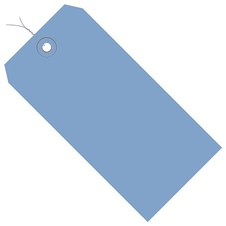 Bsc Preferred 3 3/4 x 1-7/8'' Dark Blue 13 Pt. Shipping Tags - Pre-Wired, 1000PK BUY00015479